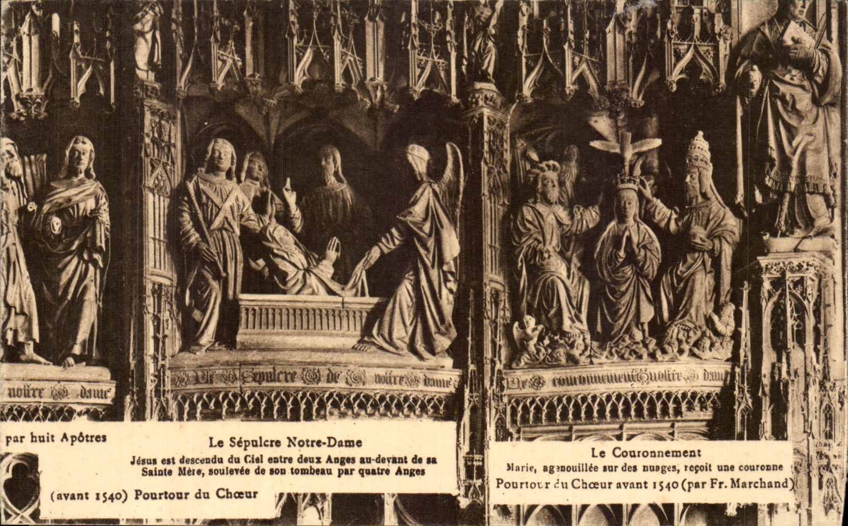 CPA Chartres the Sepulchre Notre Dame Jesus is descedu of Csel eastre two Old