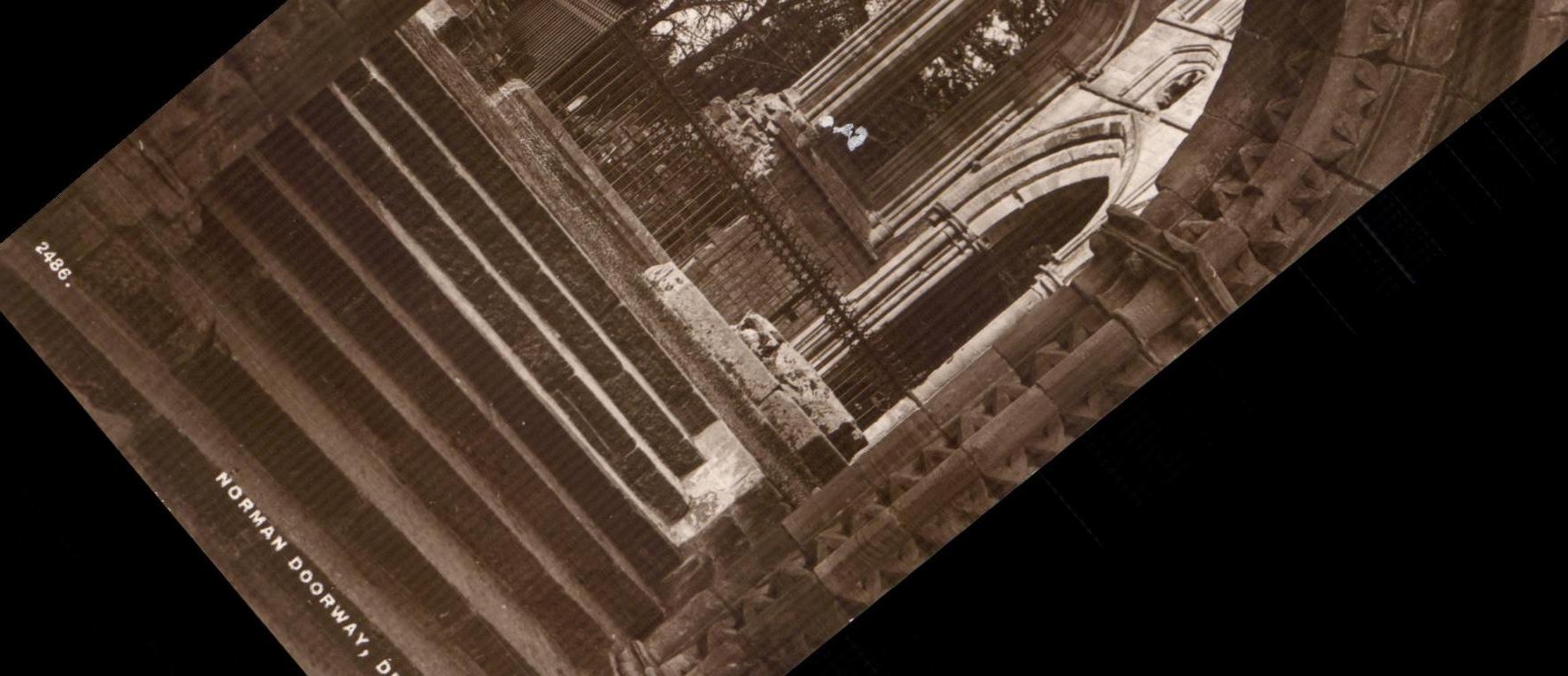 CPA Norman Doorway Dryburgh Abbey Ireland