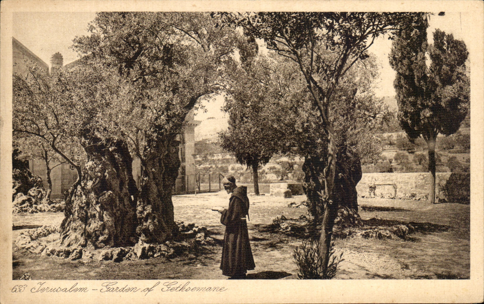 CPA Jerusalem Garden De Gethsemane