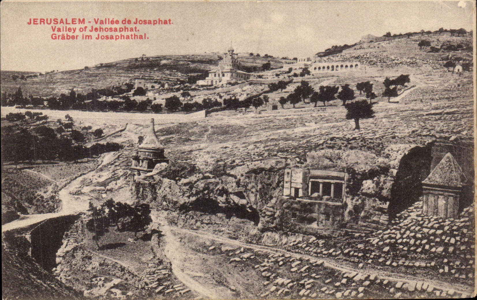 CPA Jerusalem valley De Josaphat