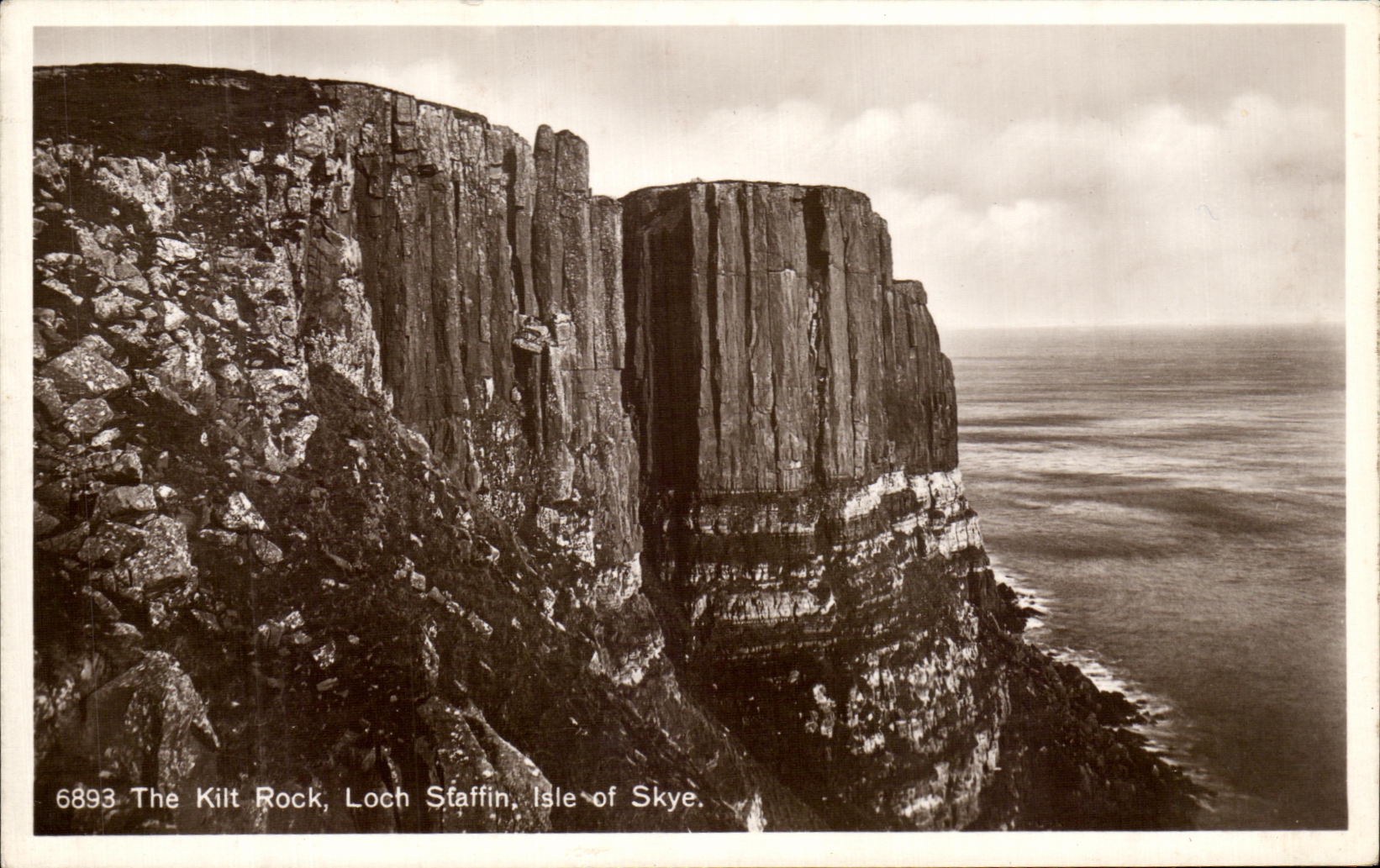 CPA The Kilt Rock'n'roll Log Staffin isle off Skye Ireland