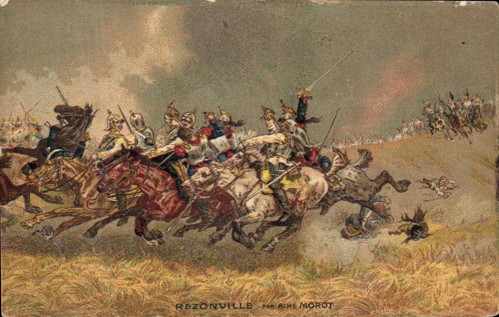 CPA Rezonville Likes Morot Militaria Dragons