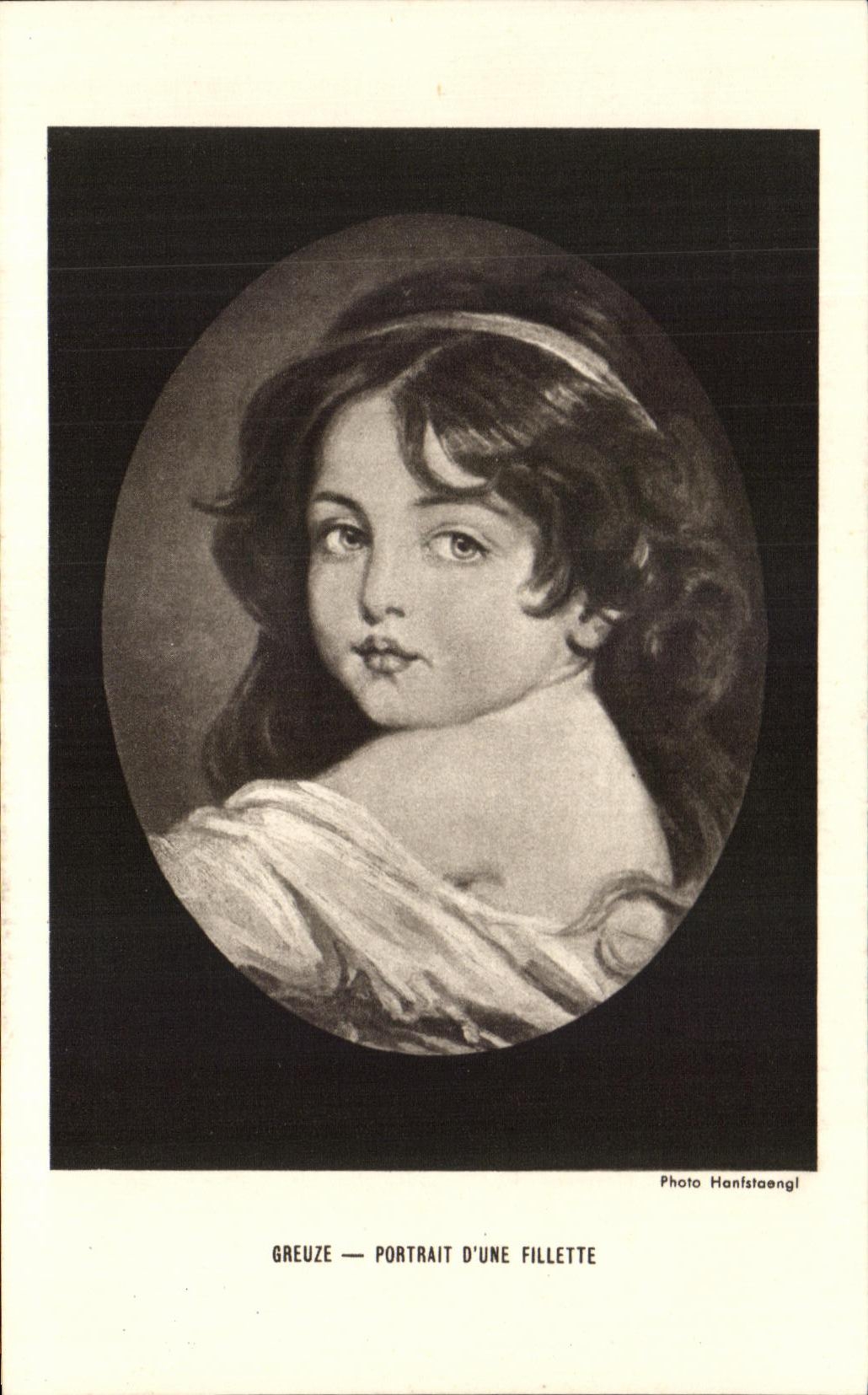CPA Greuze Portrait D'une Fillette