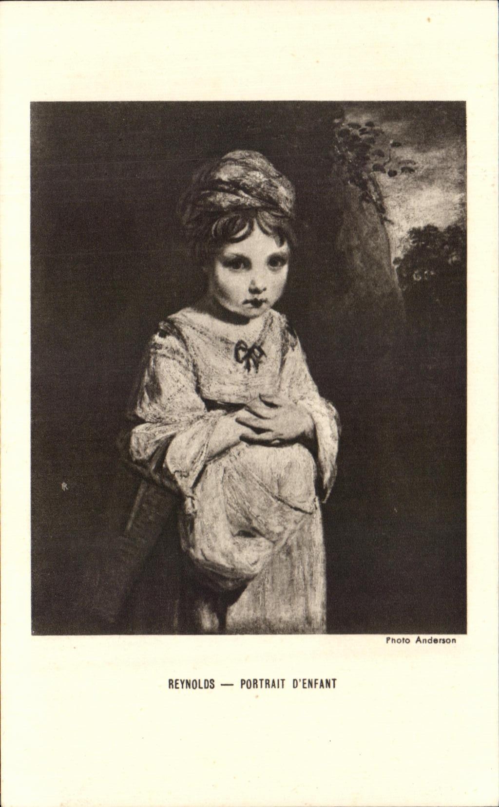 CPA Reynolds Portrait D'Enfant