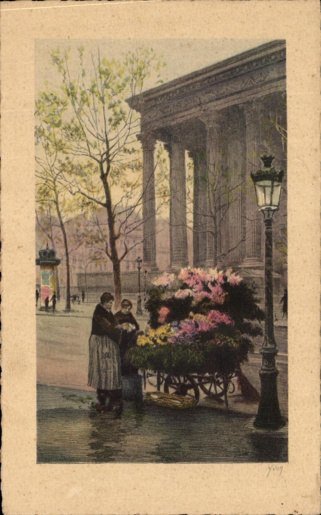 CPA Paris Bouquetiere Of the Madeleine