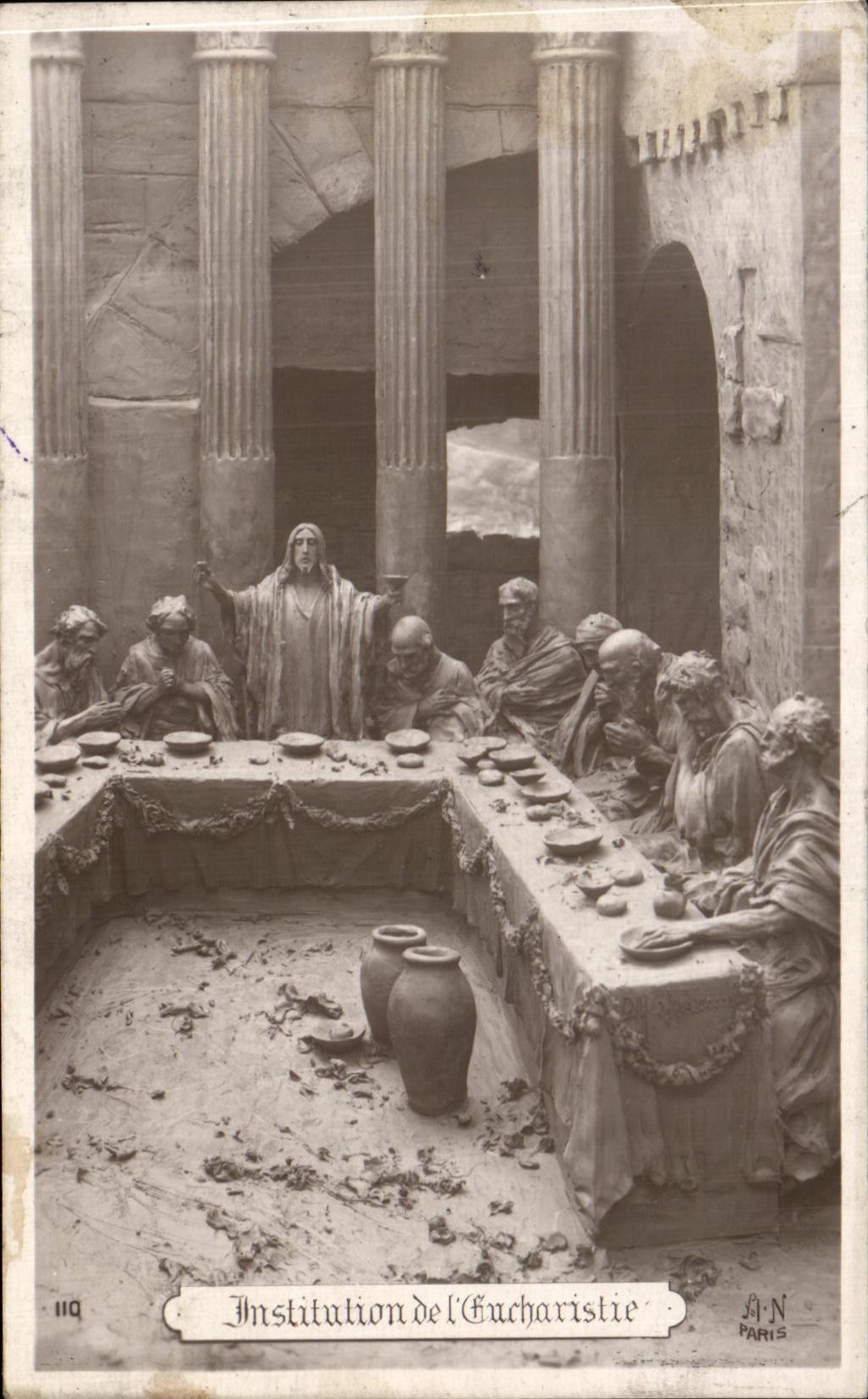 CPA Institution Of Eucharistie Christ