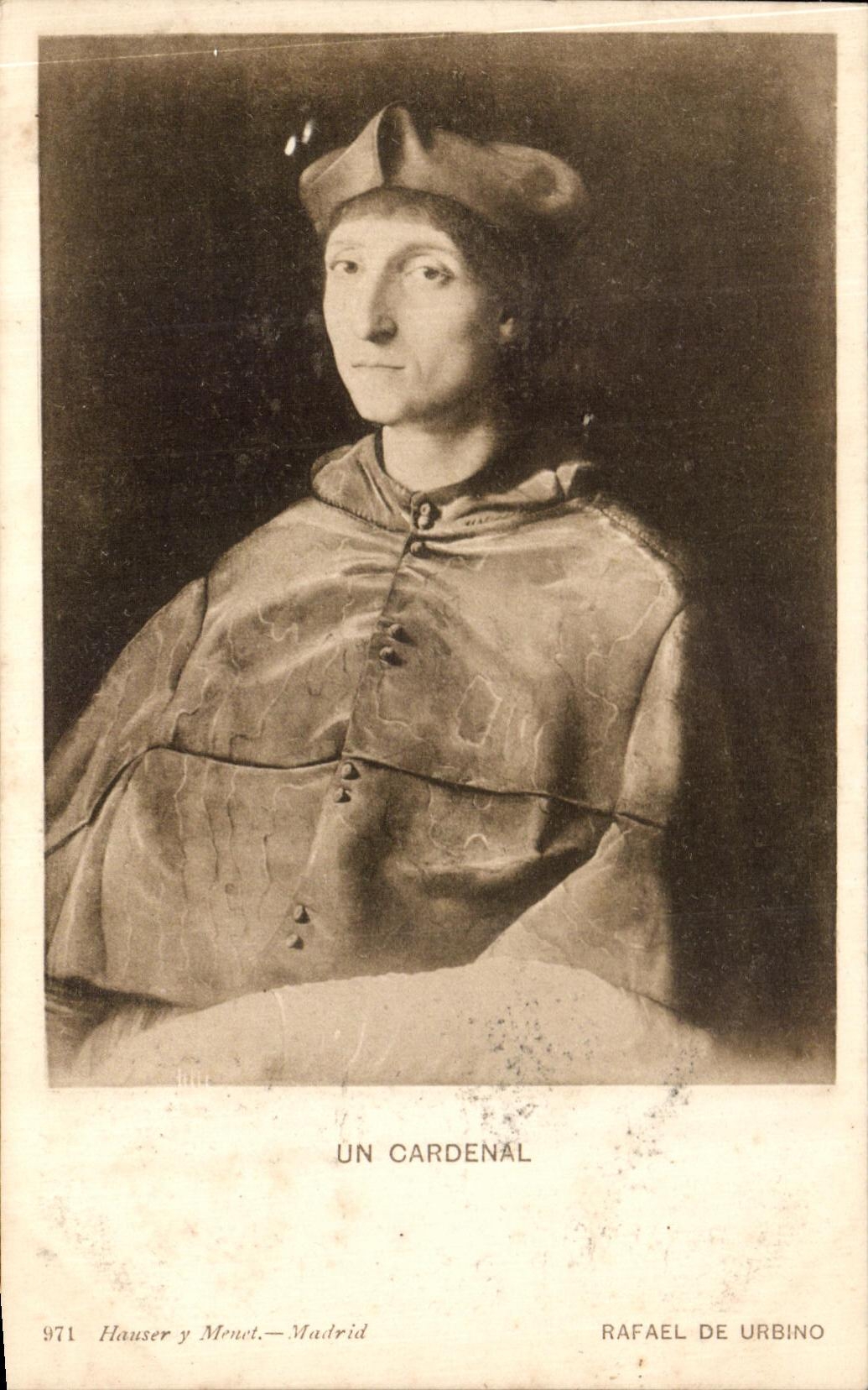CPA Cardenal To raise Rafaelo De Urbwo Madrid