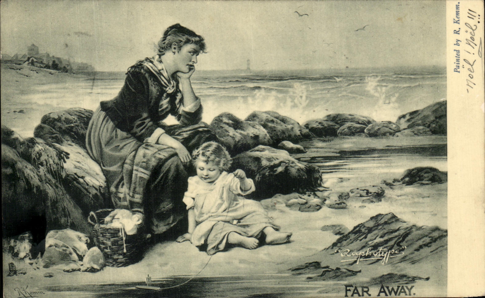 Mujer lejana y nino de CPA