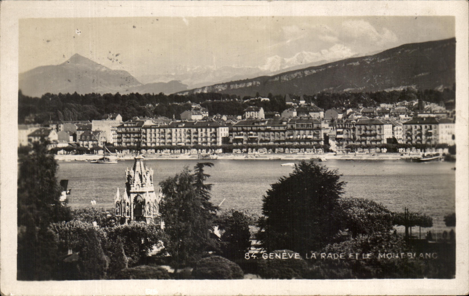 CPA Geneva Roads And Mont Blanc