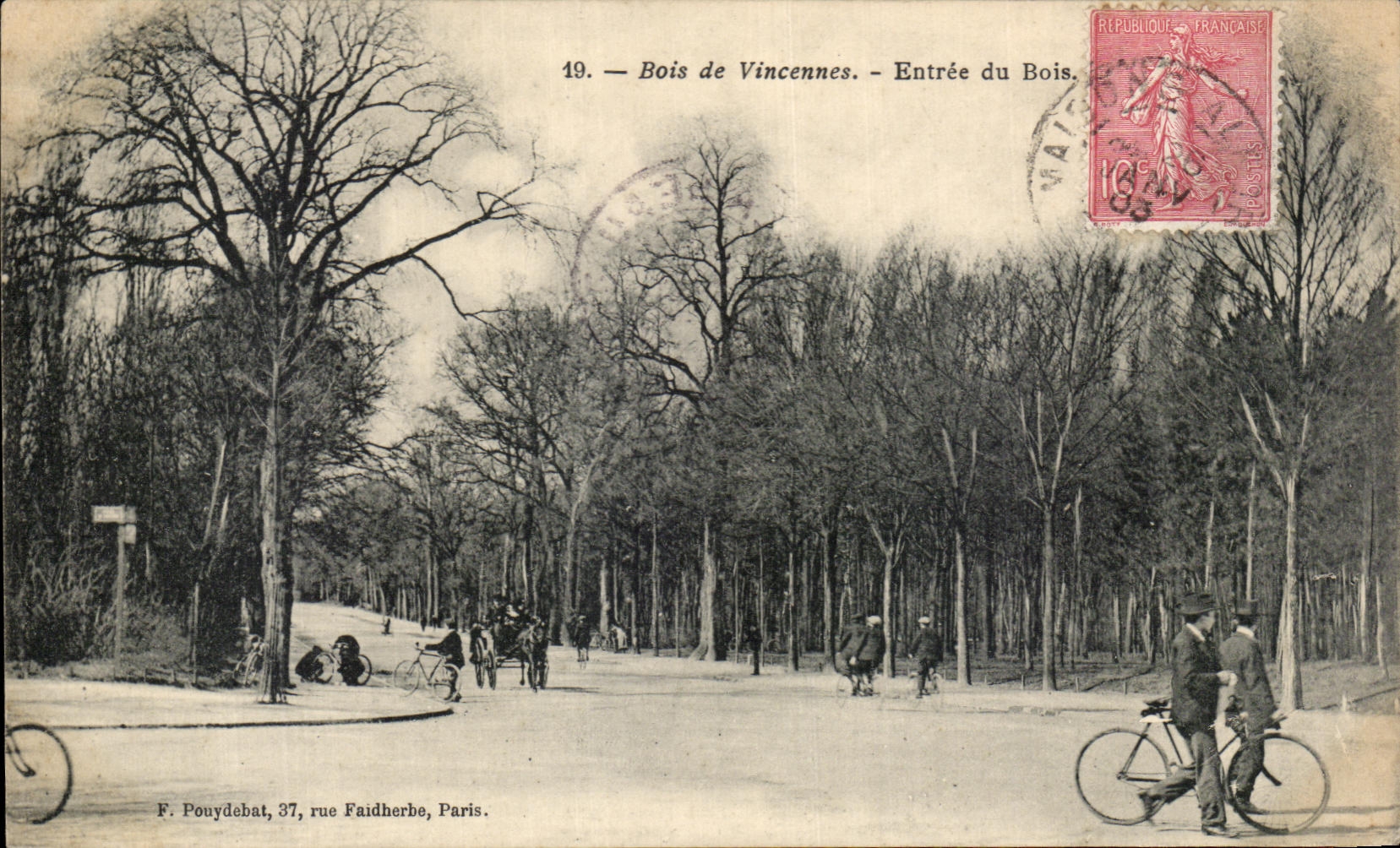 CPA Wood De Vincennes Entrance Of Wood Bicycle