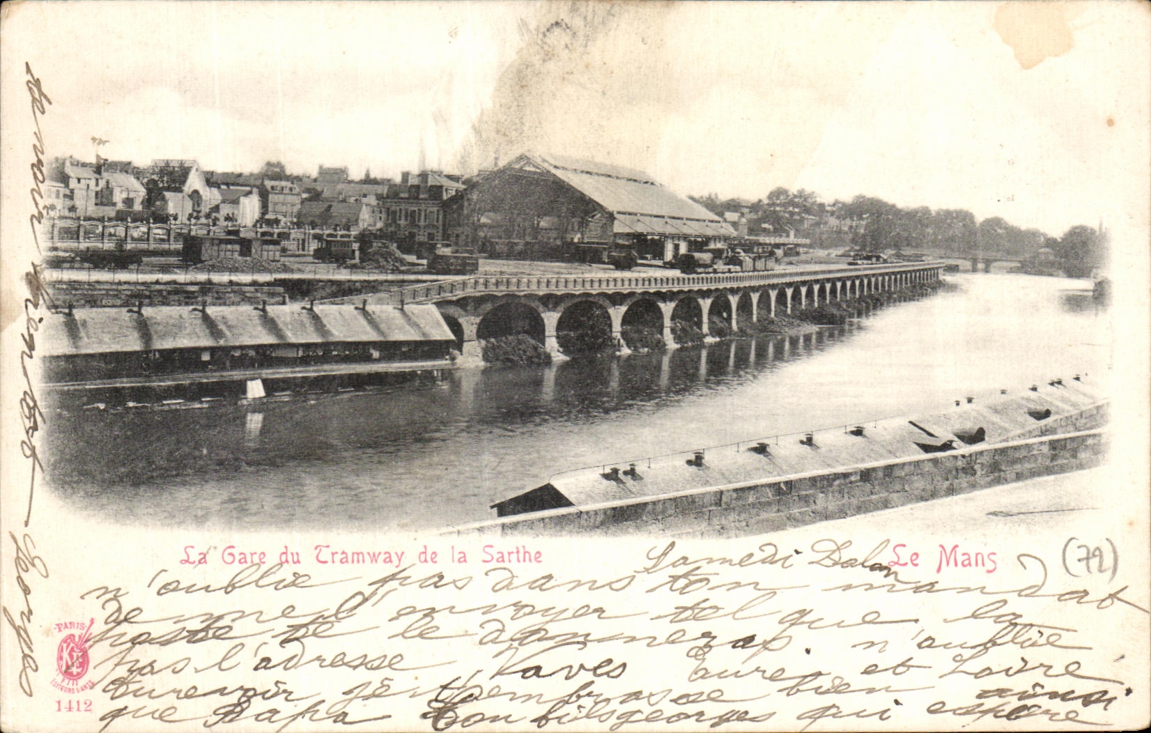 CPA Gace de la tranvia del Sarthe sirve