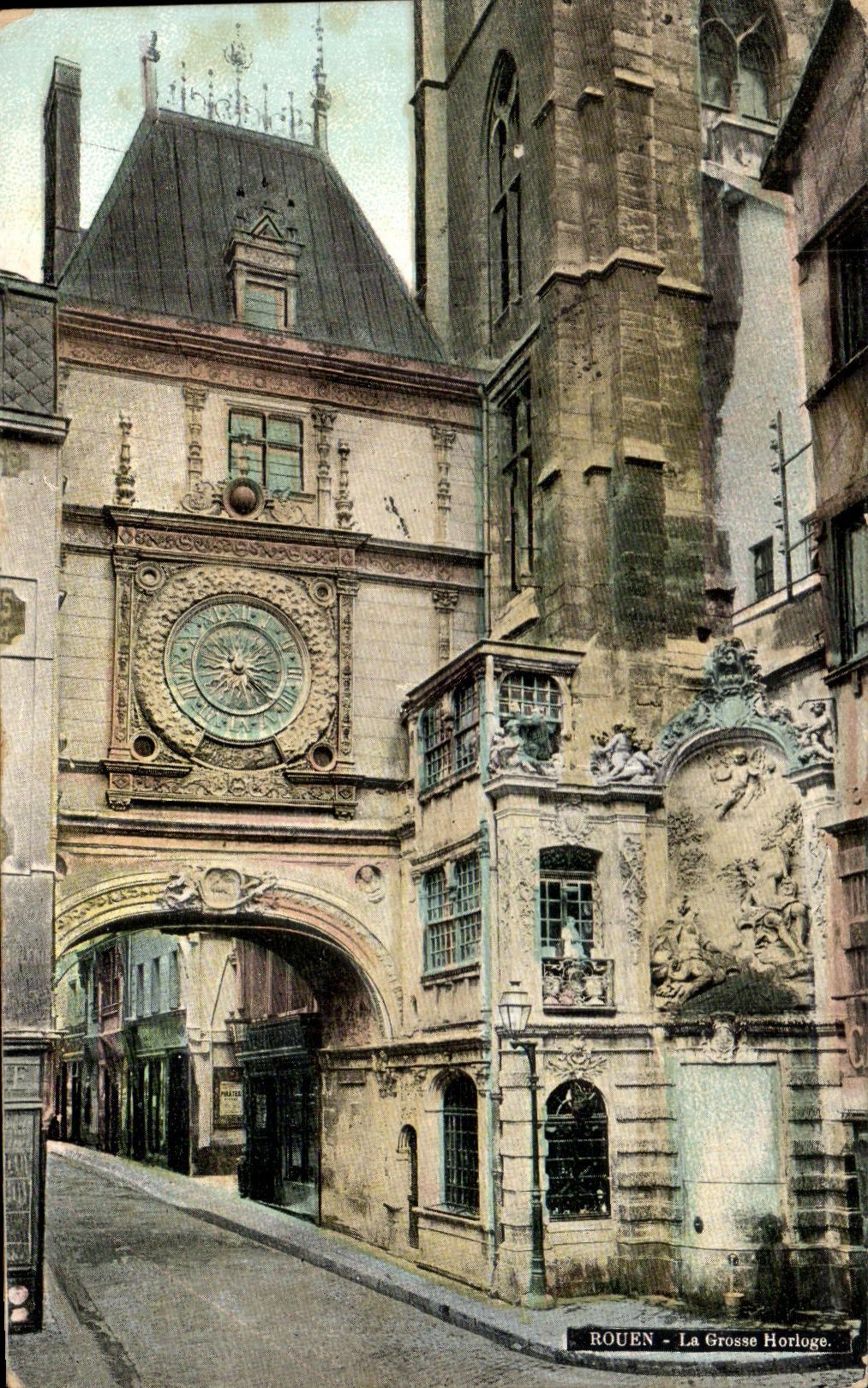 CPA Rouen the Large Clock