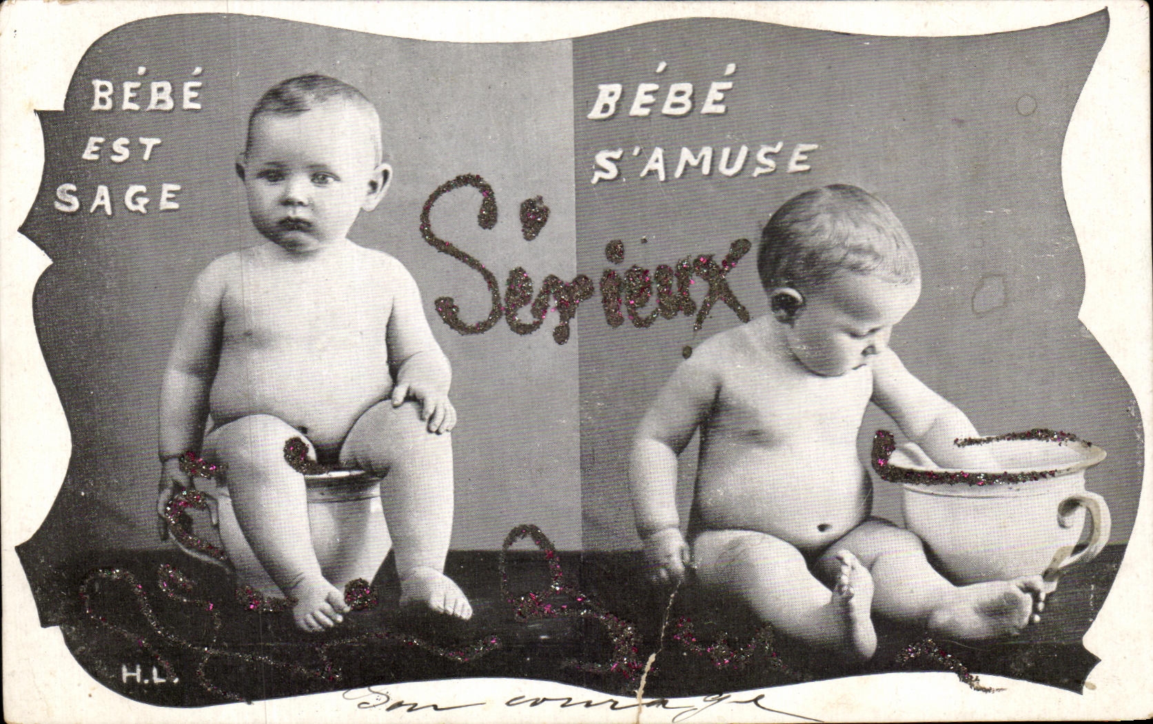 CPA Bebe Is Wise Baby Has fun