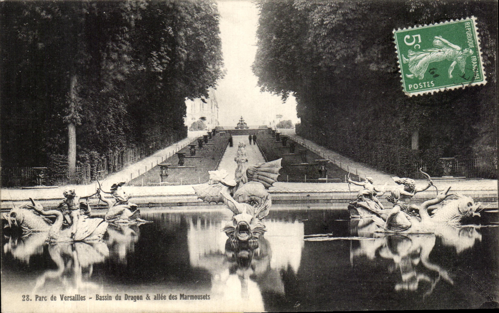 CPA Parc de Versailles Basin de Dragon Aliee des Marmousets
