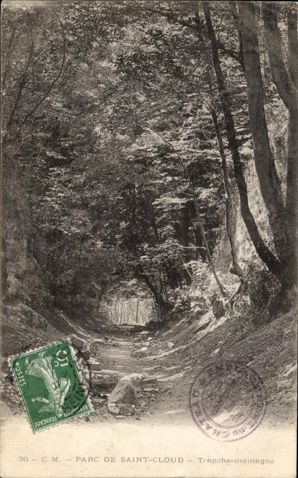 CPA Parc Of Saint Cloud Slices Mountain