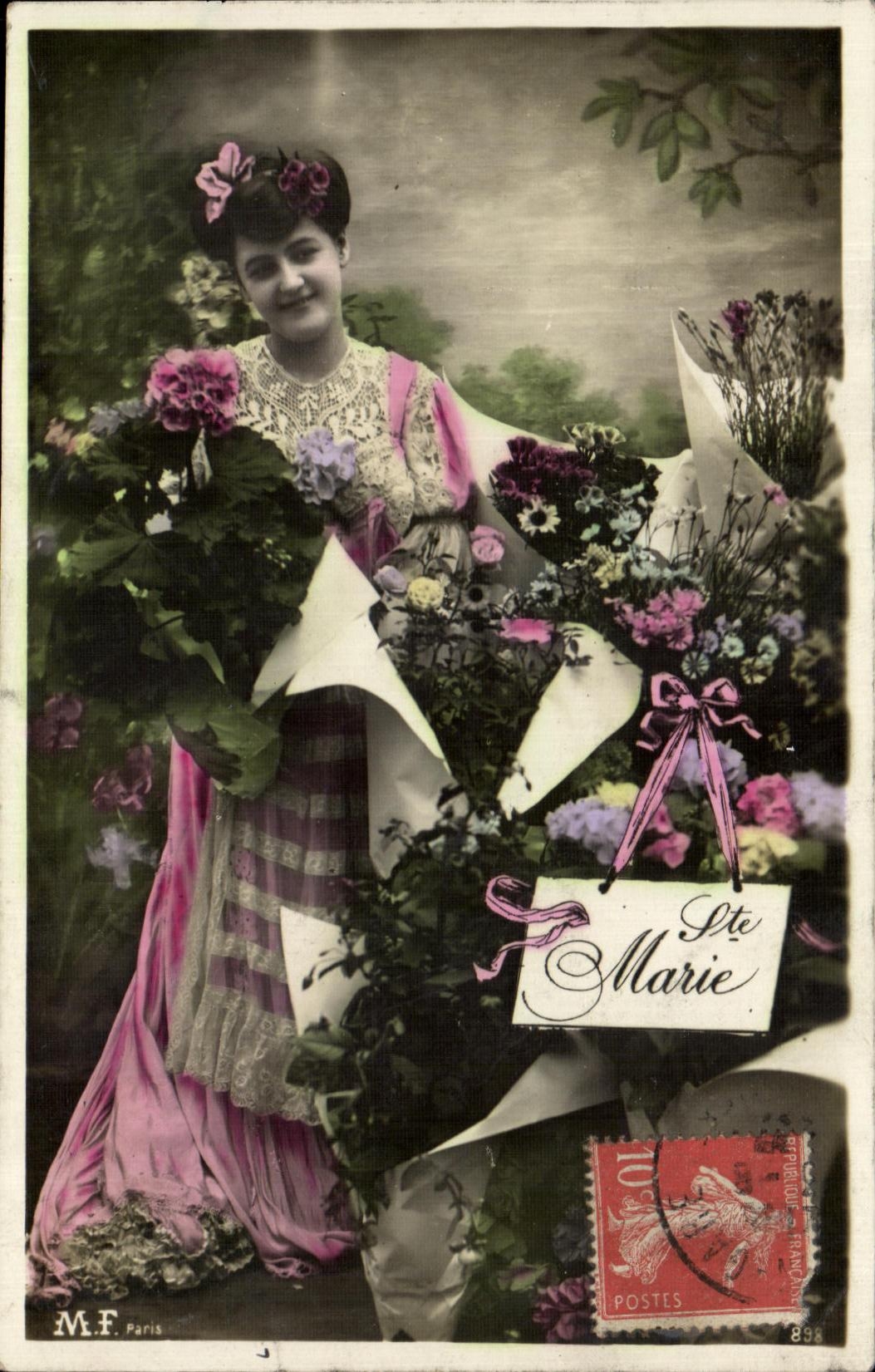 CPA Fantaisie Femme Ste marie 