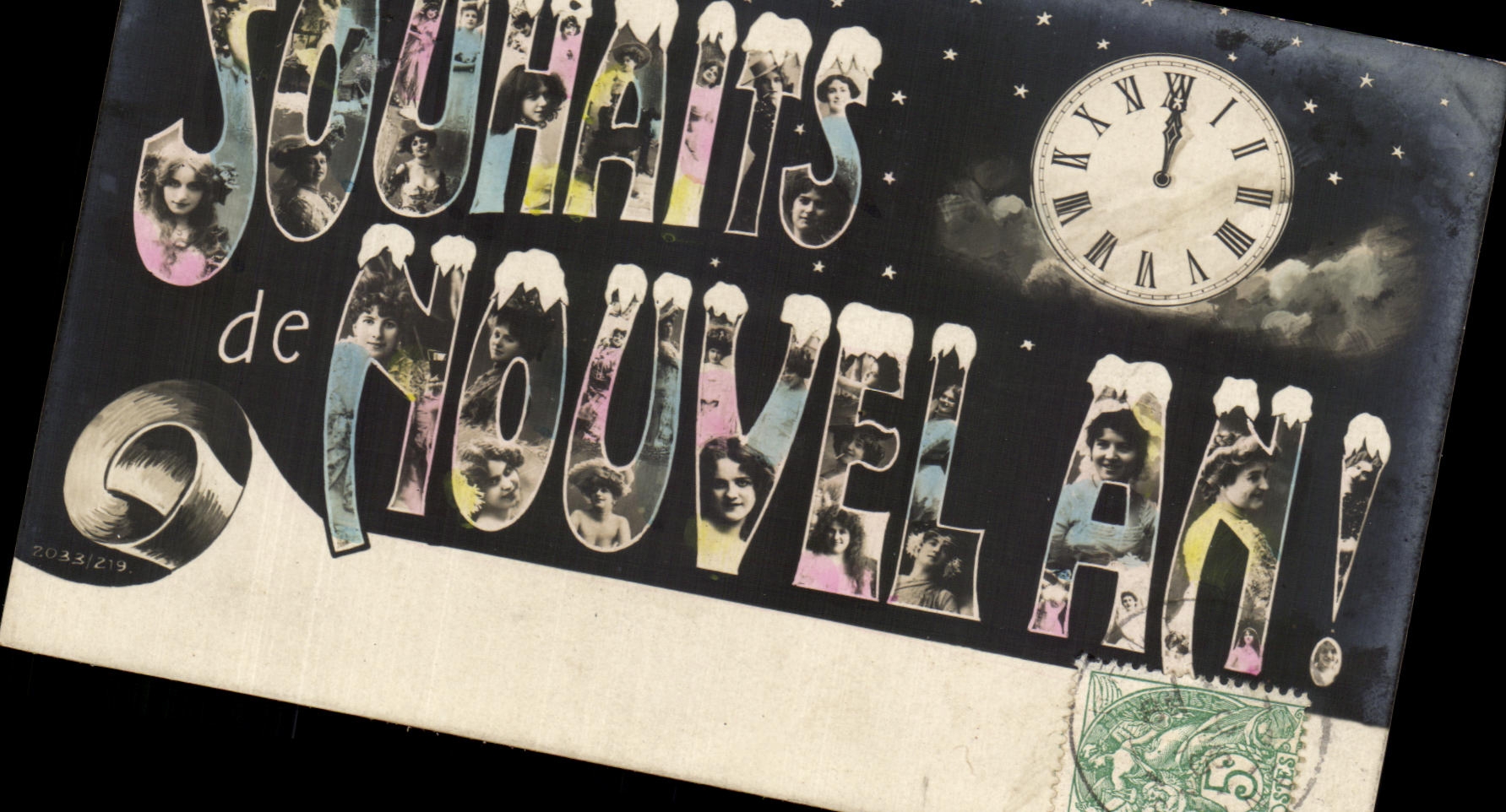 CPA Fantaisie Nouvel An Femmes 