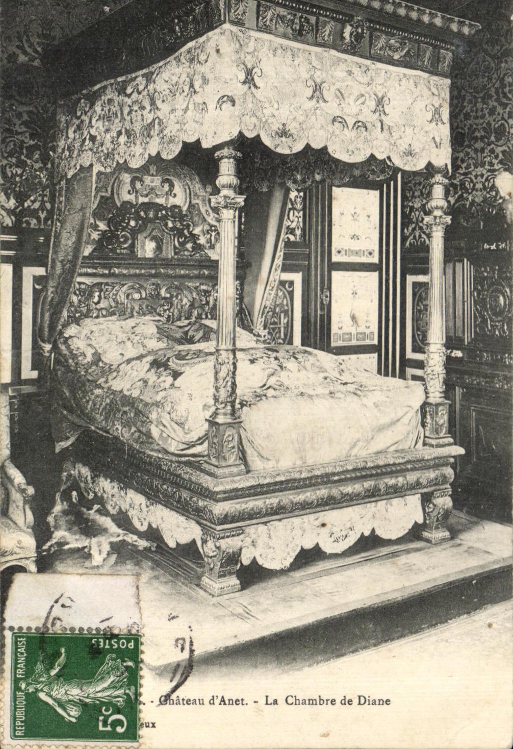 CPA Castle of Anet the Room of Diane