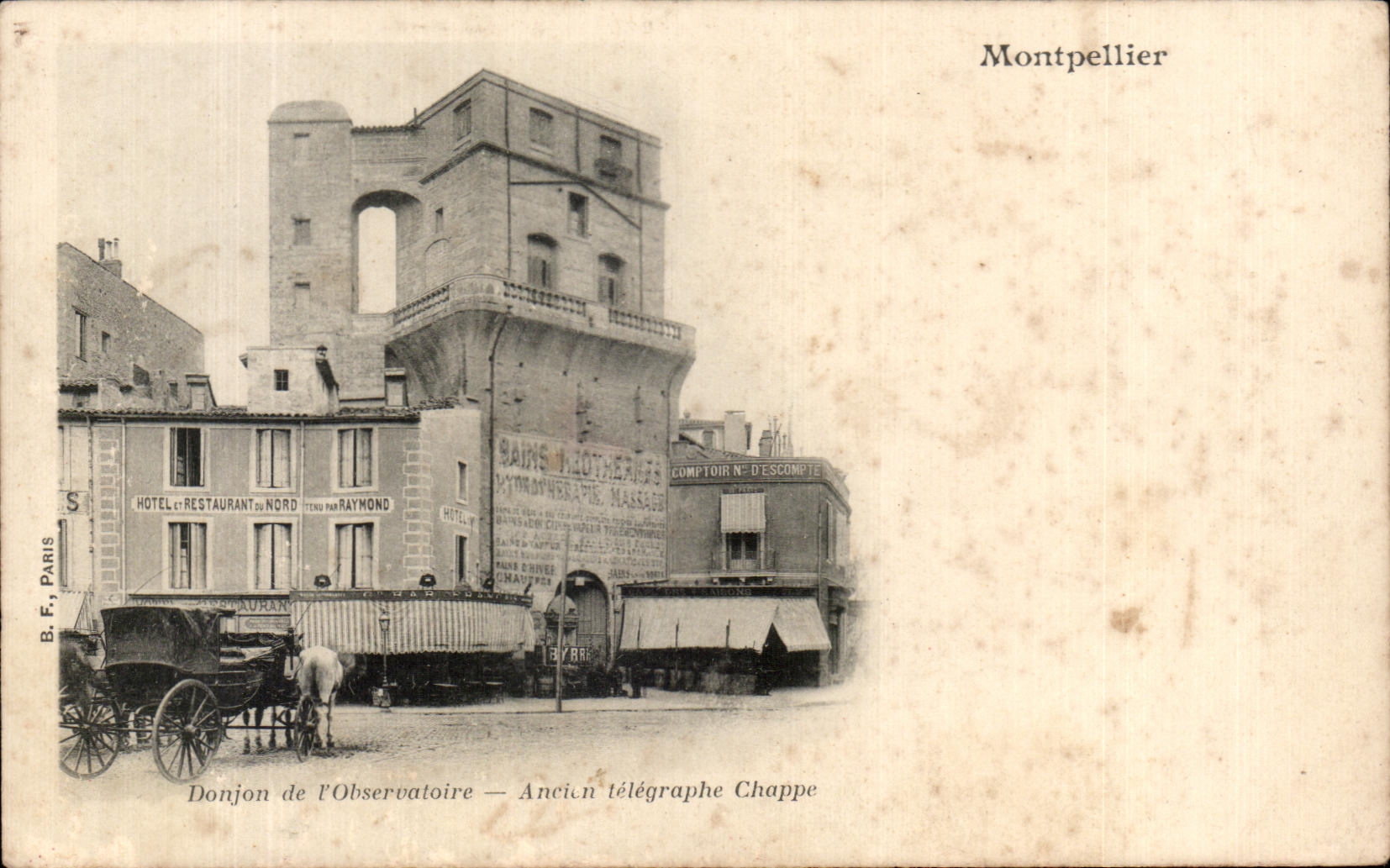 CPA Montpellier Donjon de l'observatoire Ancien telegraphe chappe 