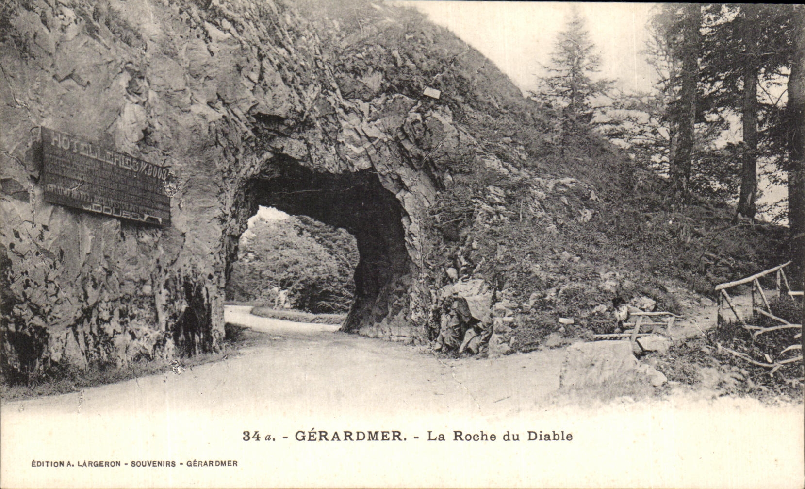 CPA Gerardmer the Rock of the Devil