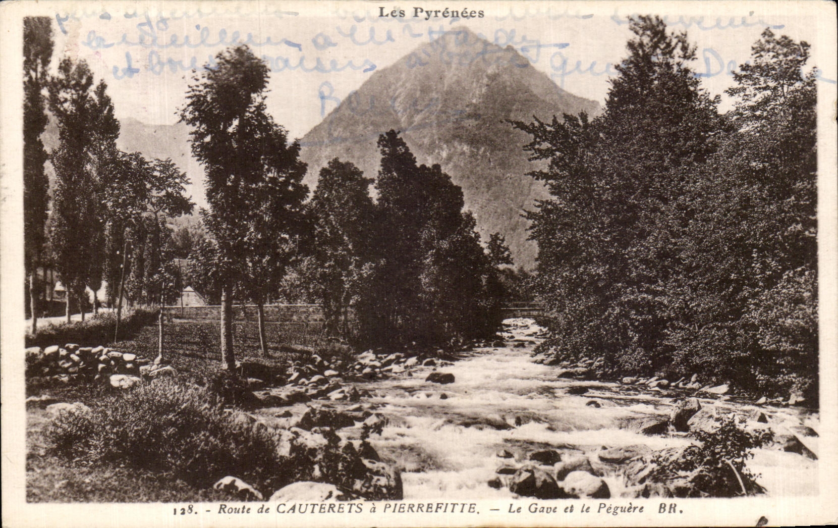 CPA Pyrenes Road of Cauterets has Pierrefitte Gave and Peguere