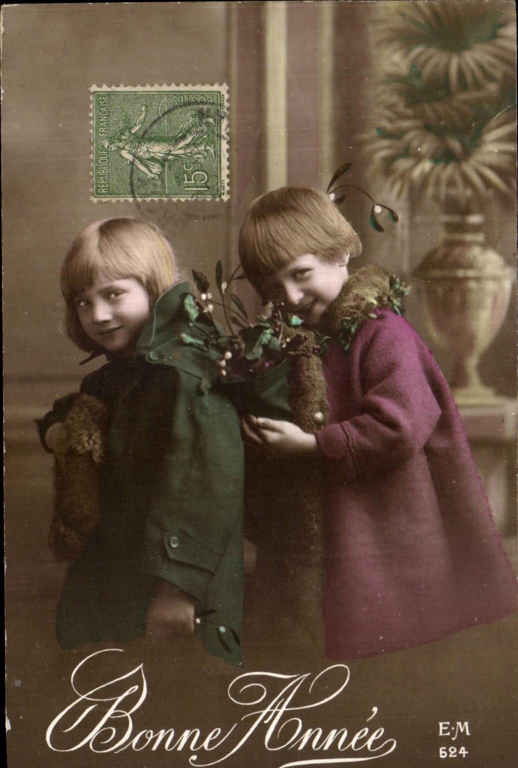 CPA Bonne Annee Enfants