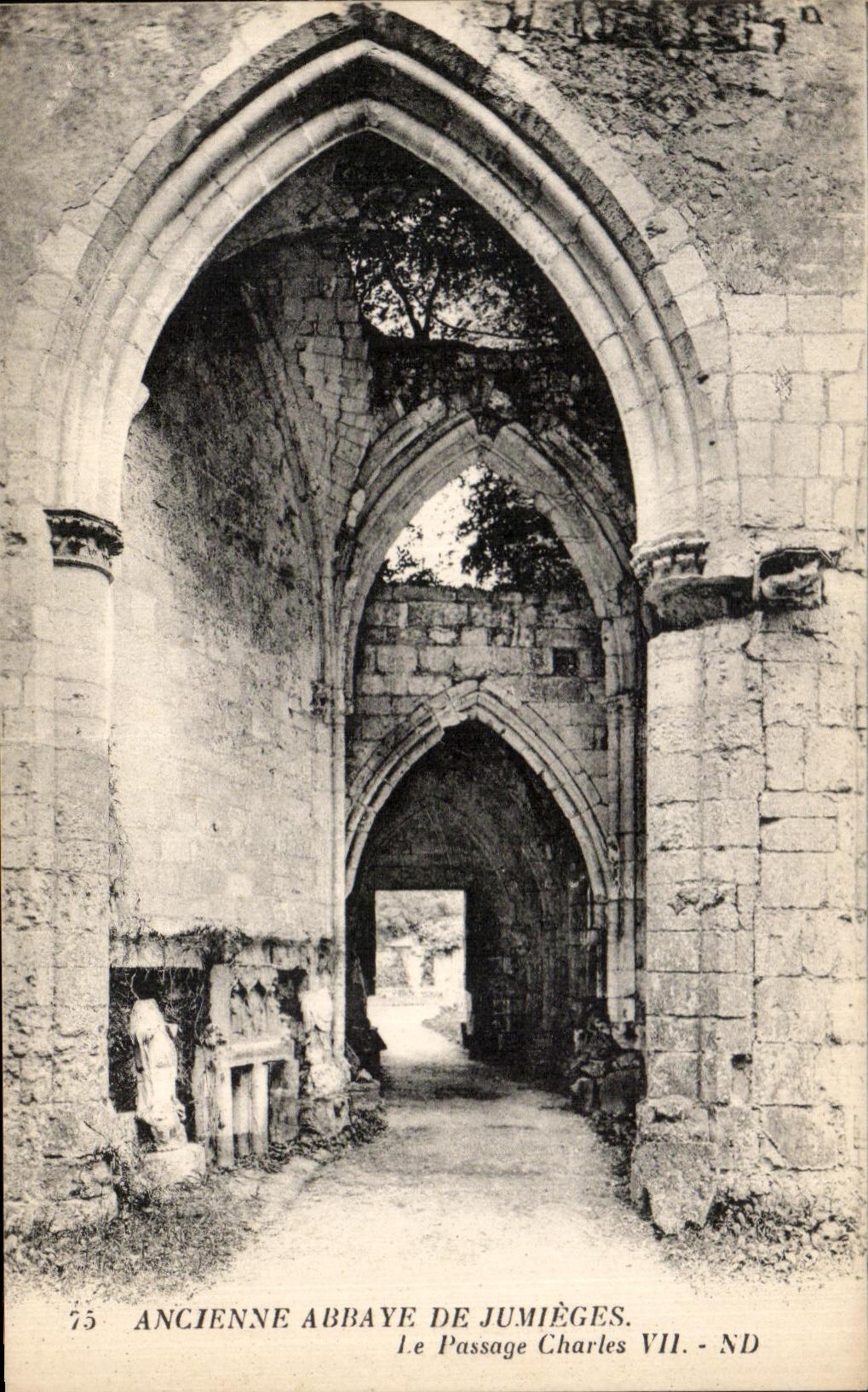 CPA Abbey of Jumieges the Passage Charles VII