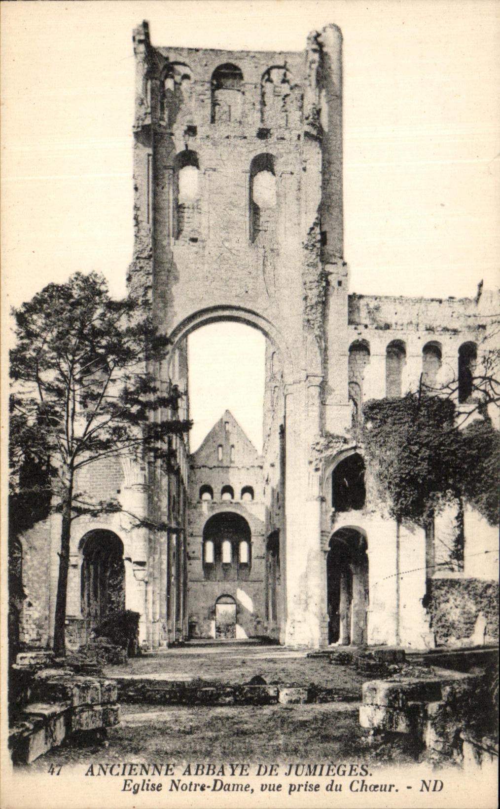 CPA Abbey of Jumieges Church Our Lady seen from of the Chorus
