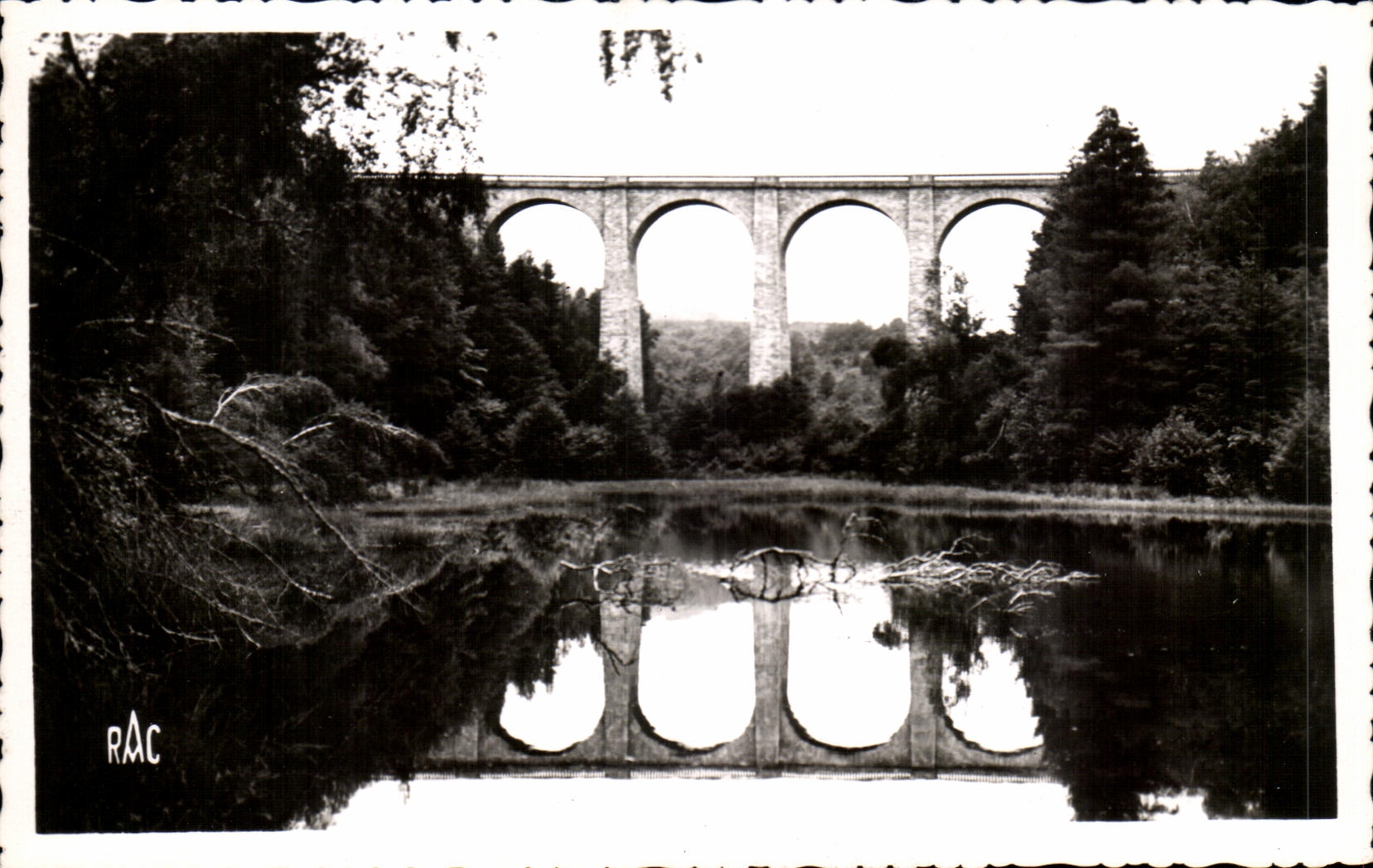 CPA Meymac Pond and Viaduc of Farges
