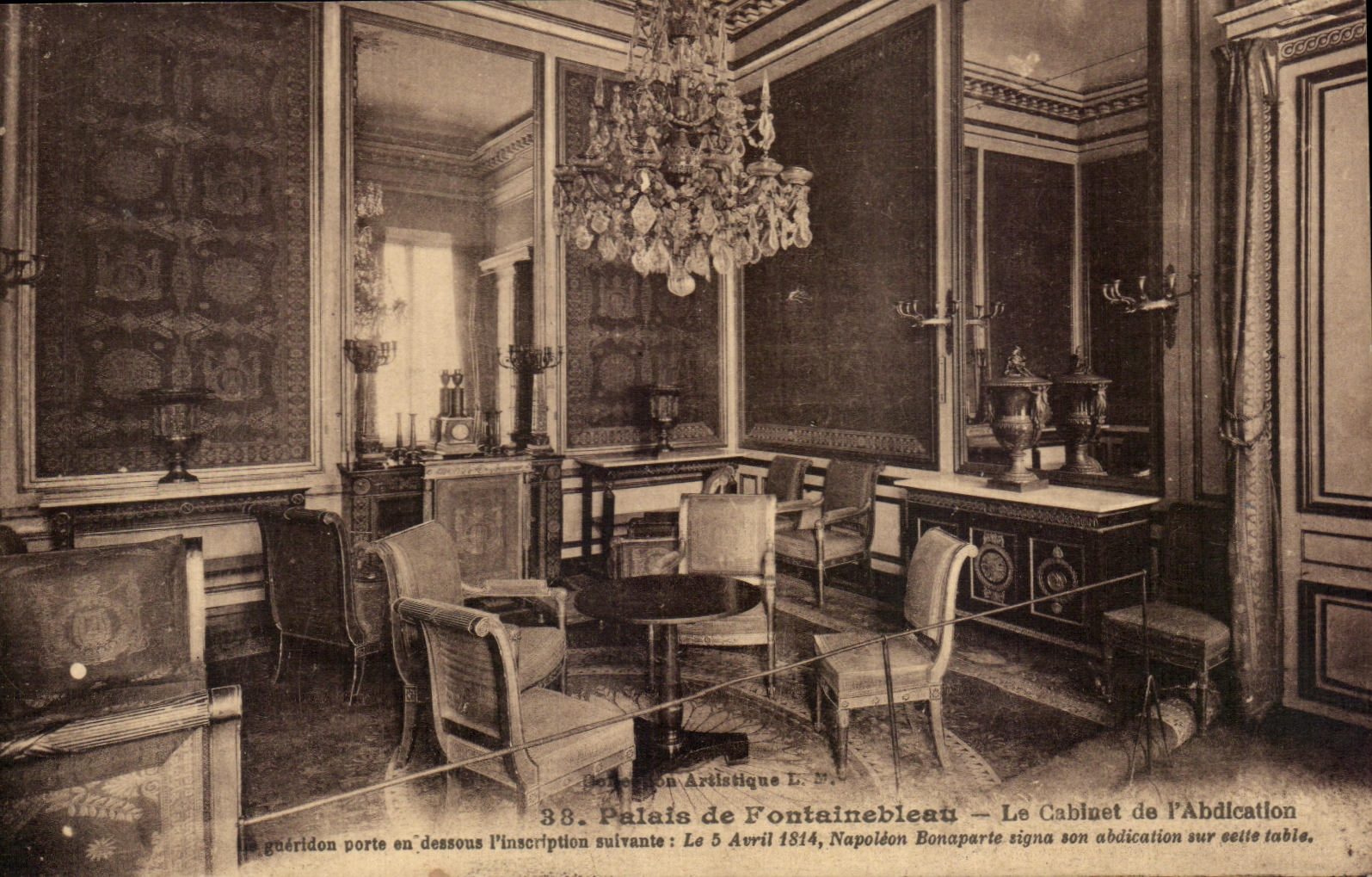 CPA Palate of Fontainebleau Cablnet of Abdication