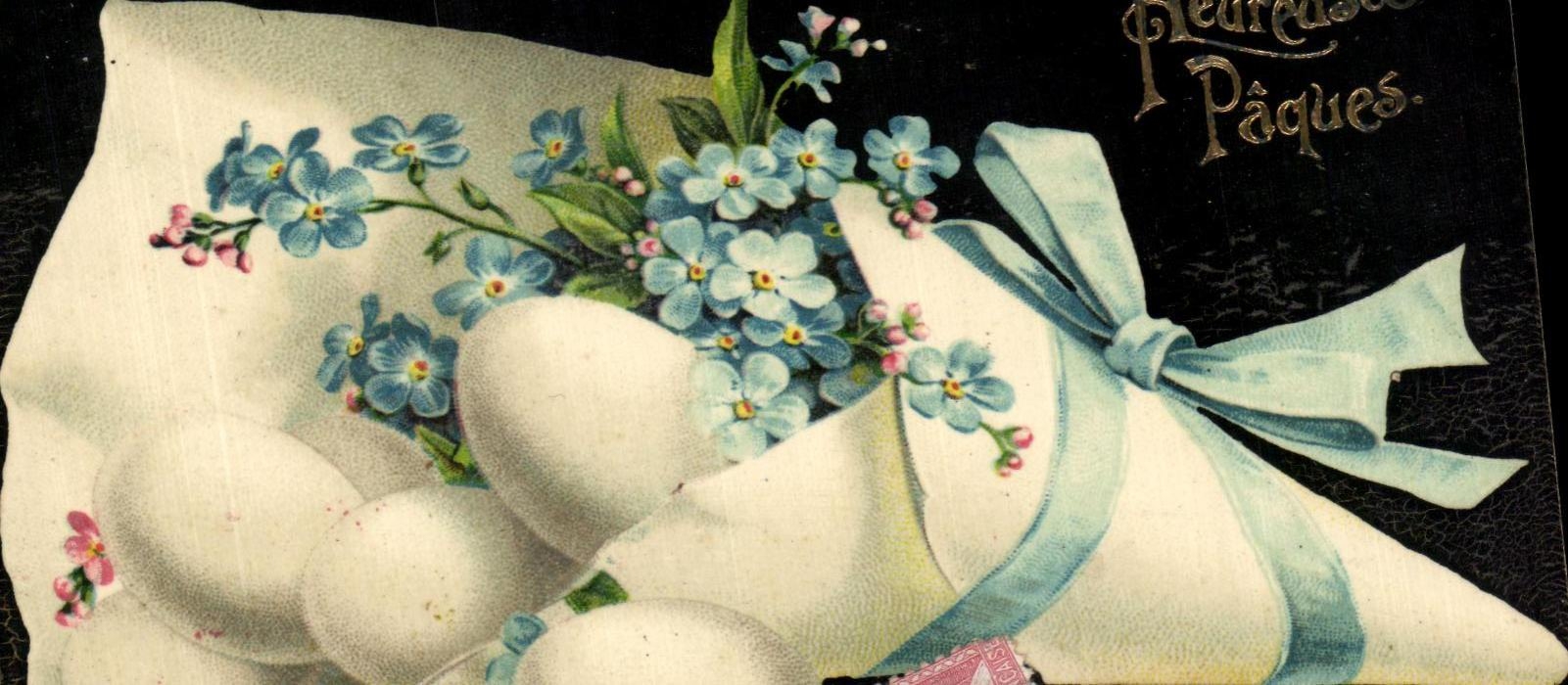 CPA Fantasy Flowers Easter Eggs