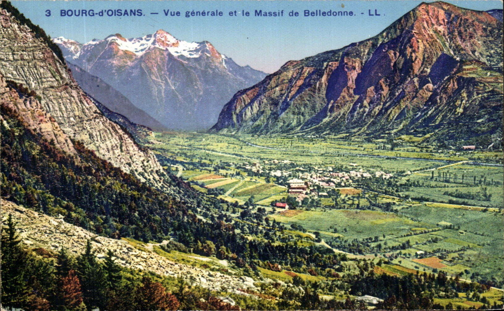 CPA Oisans Borough View And Mountain De Belledonne