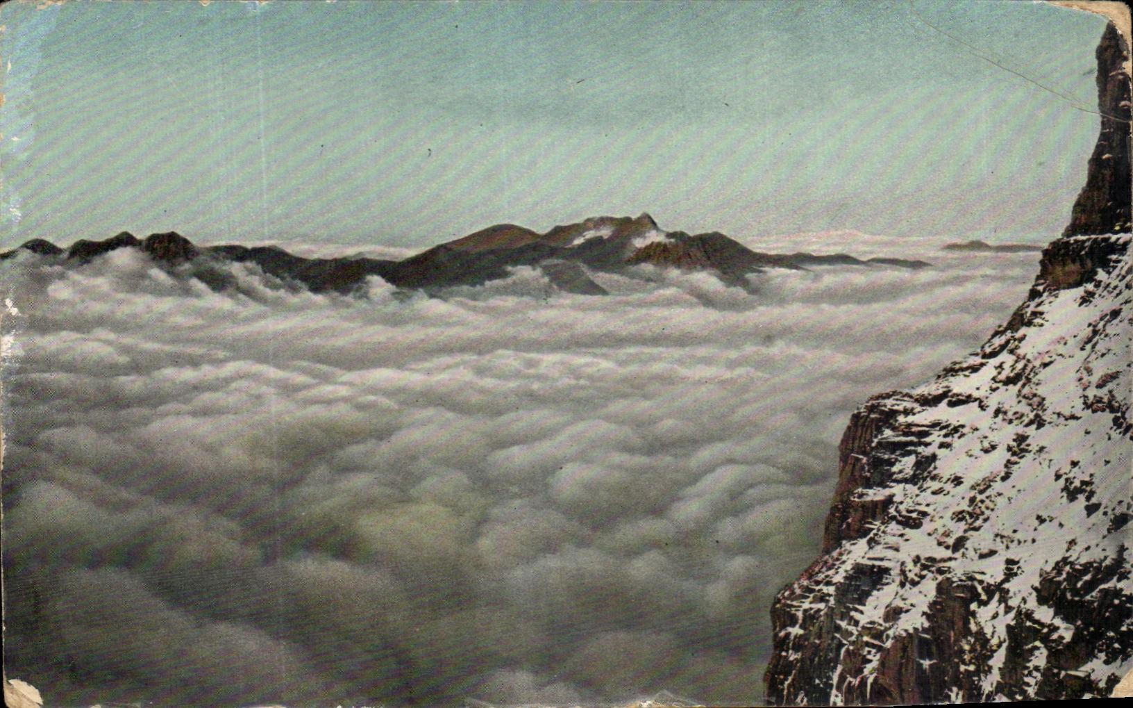 CPSM Seen aerinne Mountains