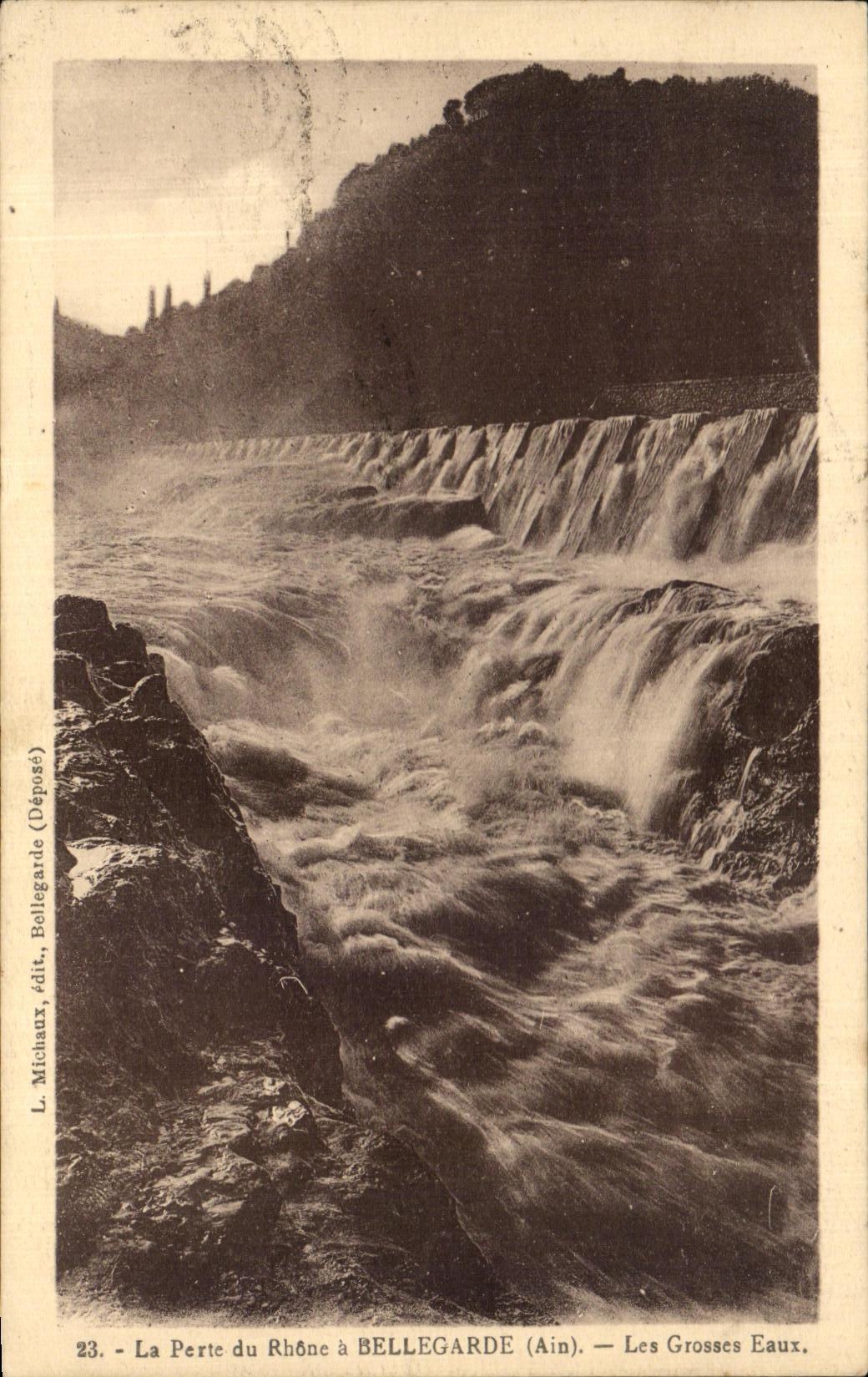 CPA the Loss of the Rhone has Bellegarde Large Water