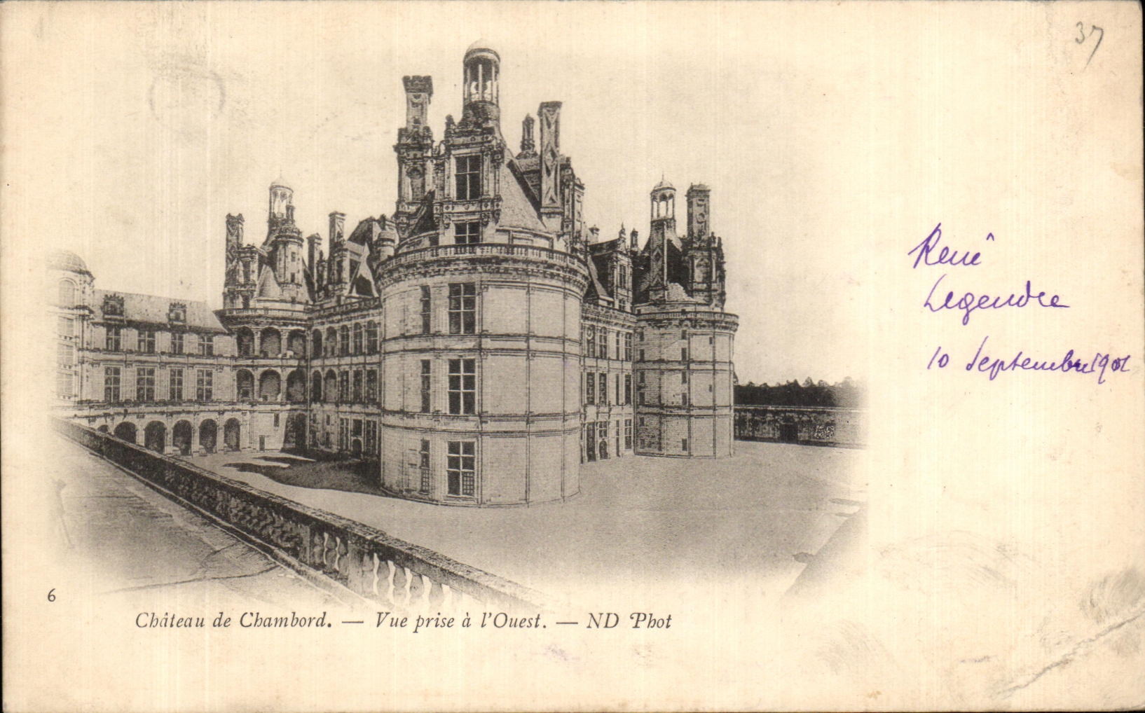 CPA Castle of Chambord Seen from in the West