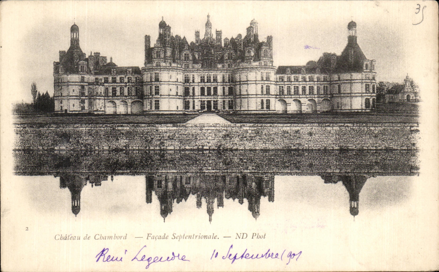 CPA Chateau de Chambord Facade Septentrionale 