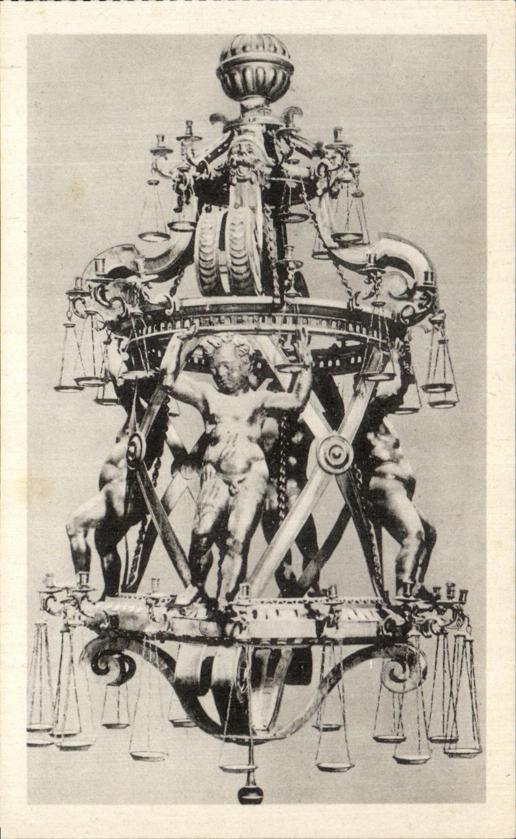 CPA Lampade en la deuda di Galileo Rammed de Bronzo