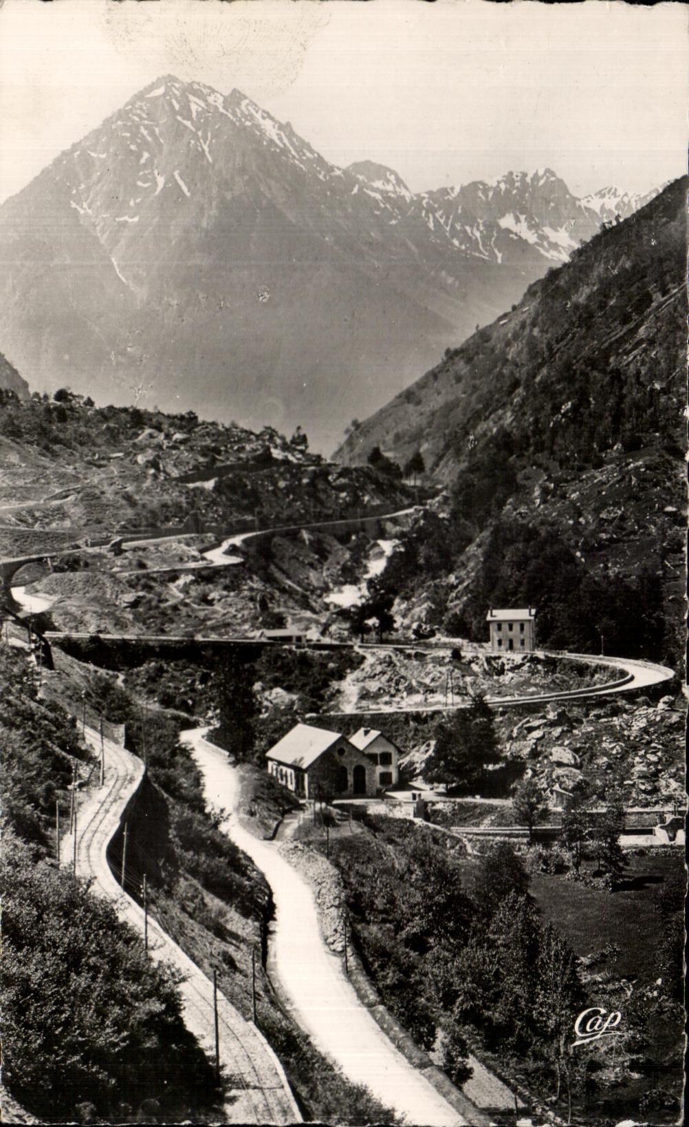 CPA Route of Pierrefitte has Cauterets the Snail