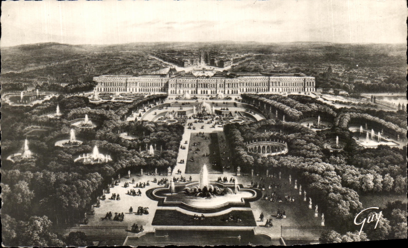 CPA Versailles And Its Wonders View on the Park and the Castle
