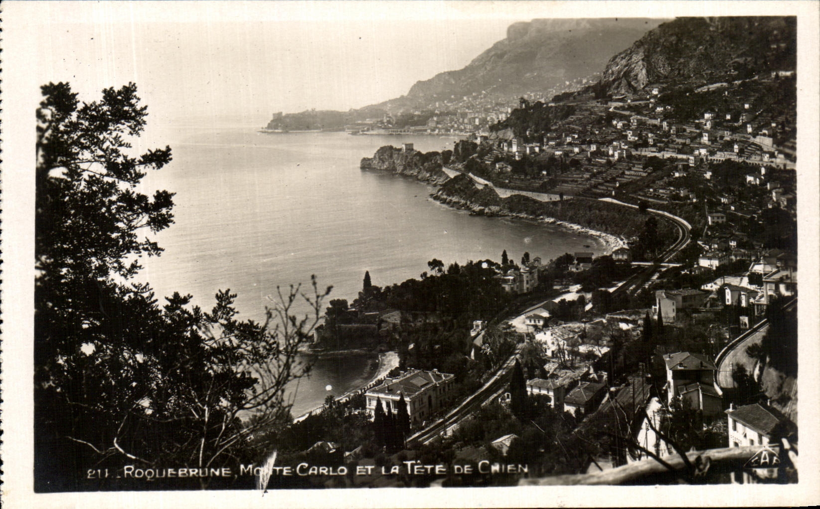 CPA Roquebrune Monte Carlo y Tete del perro