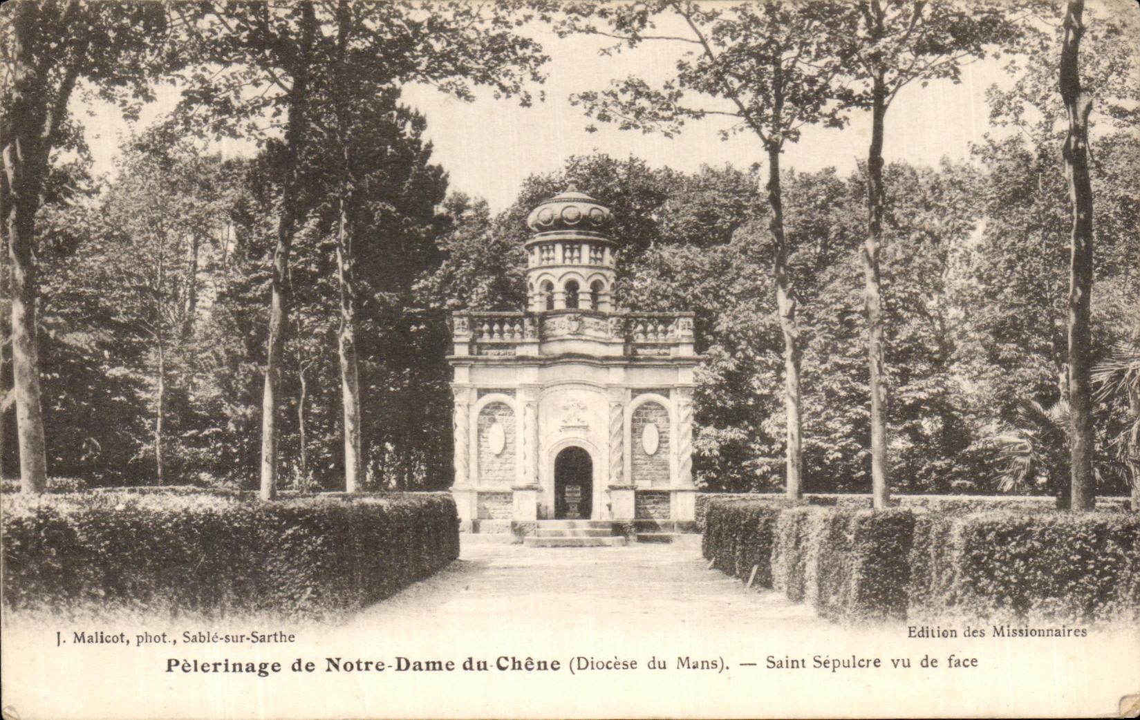CPA Pilgrimage of Our Lady of the Oak Saint Sepulchre Seen of Face