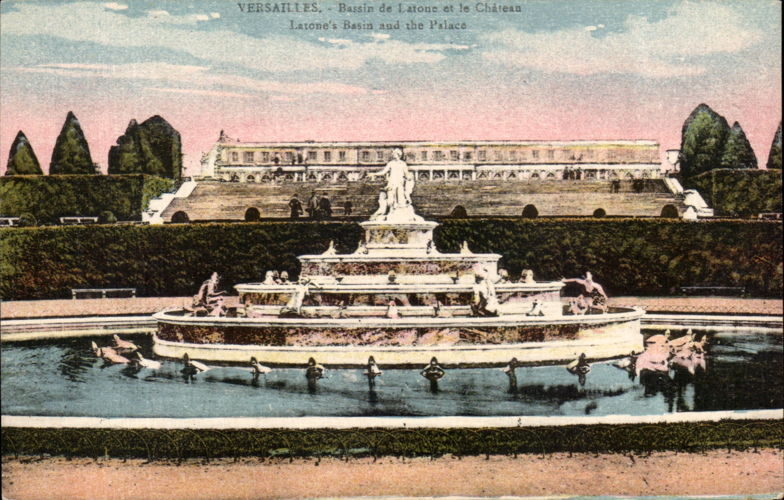 CPA Versailles Bassin De Latone Et Le chateau
