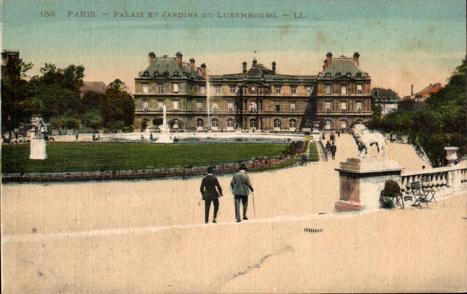 CPA Paris Palate And Gardens Of Luxembourg