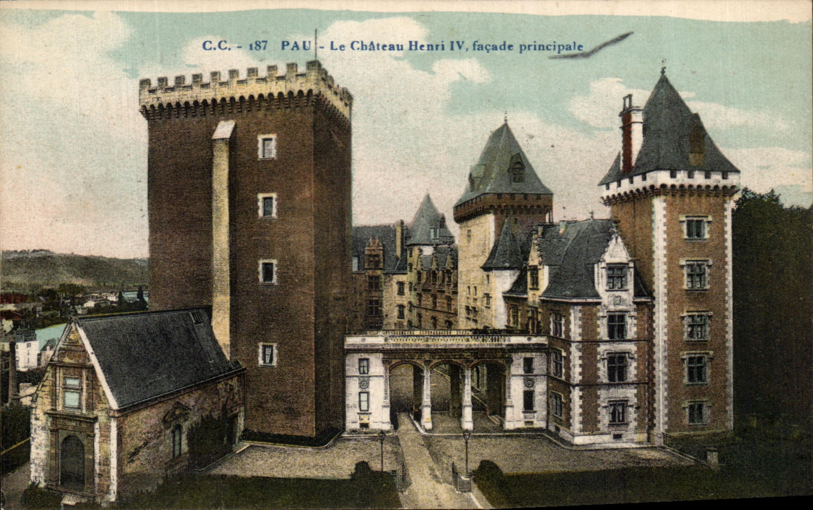 CPA Pau the Castle Henri IV Principal Frontage