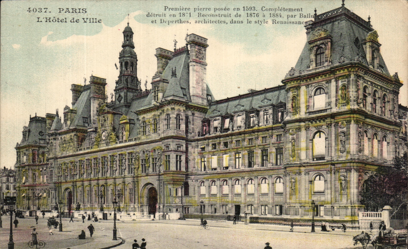 CPA Paris the Town hall