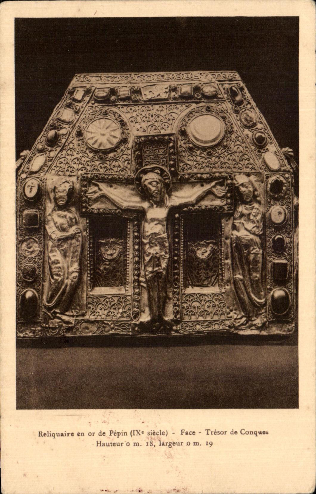 CPA Reliquary Out of Gold Of Pip Face Treasure Of Conches