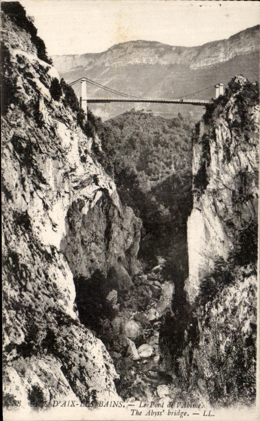 CPA Surroundings Of Aix les Bains the Bridge of the Abyss