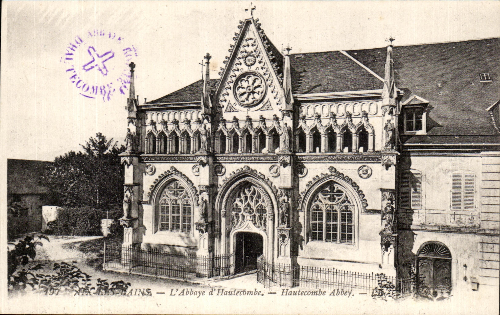 CPA Aix les Bains the Abbey of Hautecombe