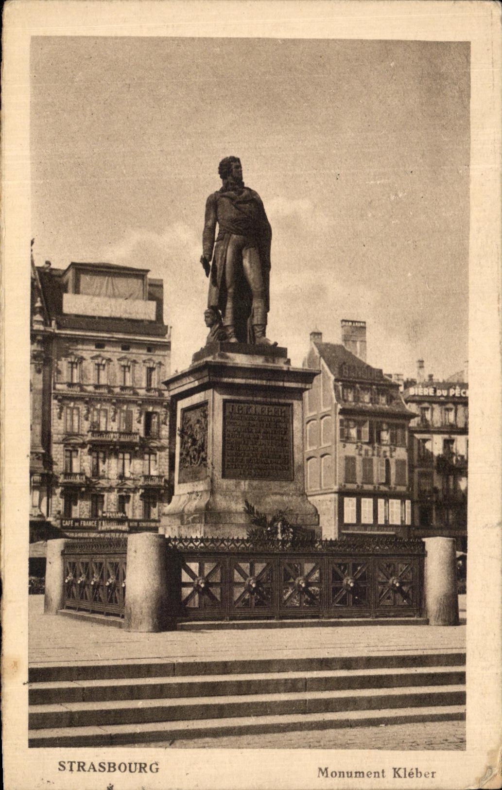 CPA Strasbourg Kleber Monument