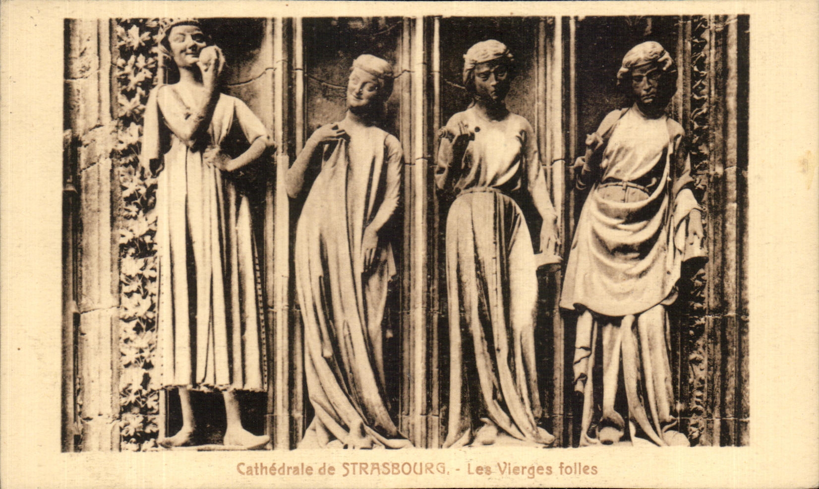 CPA Cathedral of Strasbourg insane Virgins